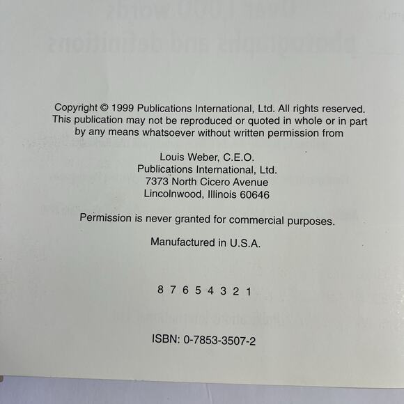 Picture Dictionary Over 1000 Words Photographs and Definitions Childrens Book - Picture 3 of 9